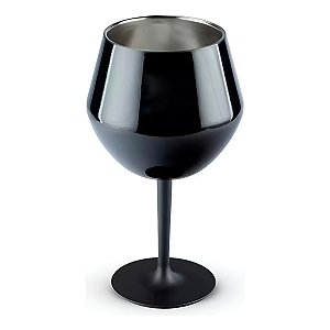 Taça Térmica Haste Removível Isolamento Drink Copo Cor:Preto