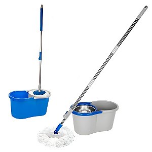 Mop Balde Esfregão Giratório 360 Graus Limpeza 8 Litros