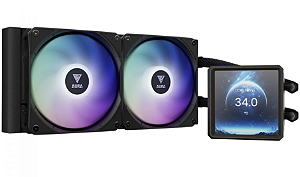 Water Cooler Gamdias Aura GL 240 Digital WH, 240mm, ARGB, Intel/AMD, Branco