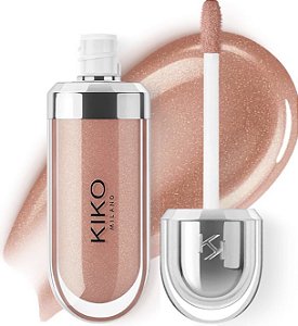 3D Hydra Lipgloss KIKO MILANO, cor 19 Cream Cashmere Com Extrato de Bidens
