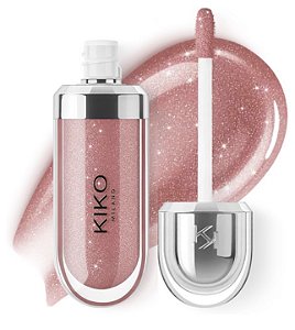 3D Hydra Lipgloss KIKO MILANO, Cor 32 Pearly Natural Rose Extrato de Bidens