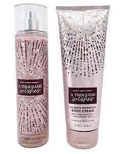 Kit Body Splash + Body Lotion A Thousand Wishes Bath & Body Works 236 ml+226ml