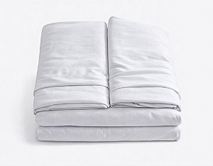 Lençol com Elástico + Fronhas – 100% Algodão