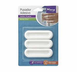 Kit Puxador Autoadesivo Wincy 3 Peças 7cm