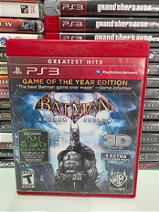 Batman Arkham Asylum GOTY Ed - PS3 (USA/Sem manual)