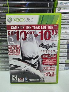 Batman Arkham City GOTY - XBOX 360 (Obs:Capa USA/Jogo BR)