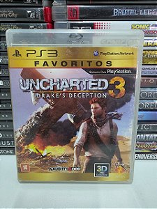 Uncharted 3 Favoritos - PS3 (BR/Sem manual)