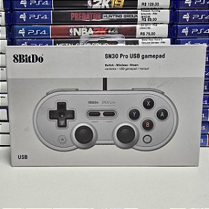 Controle Com Fio SN30 Pro USB - 8BitDo (CIB)