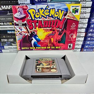 Pokemon Stadium - N64 (USA/Caixa repro/Sem manual)