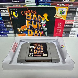 Conker's Bad Fur Day - N64 (BR/Caixa repro/Sem manual)