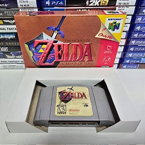Zelda Ocarina of time - N64 (USA/Caixa repro/Sem manual)
