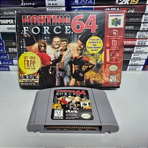 Fighting Force 64 - N64 (USA/Caixa de locadora/Sem manual)
