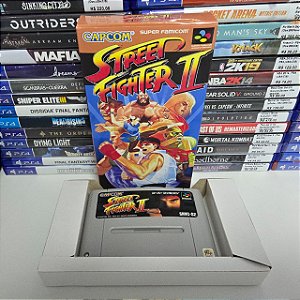 Street Fighter II - SFC (JP/Caixa repro/Sem manual)