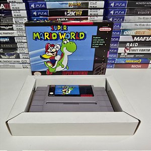 Super Mario World - SNES (USA/Caixa repro/Sem manual)