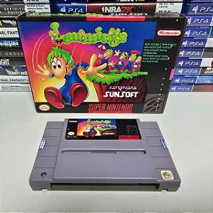 Lemmings - SNES (USA/Caixa repro/Sem manual)