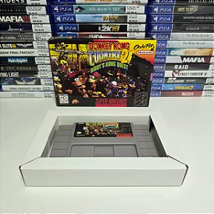 Donkey Kong 2: DKQ - SNES (USA/Caixa repro/Sem manual)