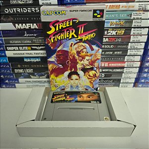 Street Fighter II Turbo - SFC (JP/Caixa repro/Sem manual)