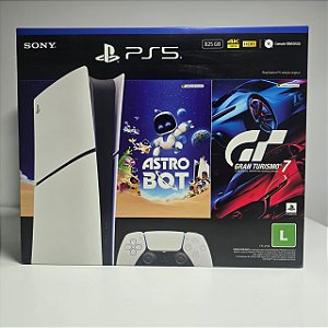 Plastation 5 Slim Digital com Astro Bot e Gran Turismo 7 - PS5 (Novo)
