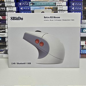 Mouse Retro R8 Com Cabo USB/Bluetooth - 8BitDo (CIB)