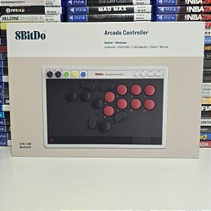 Controle Arcade Com Cabo USB/Bluetooth - 8BitDo (CIB)