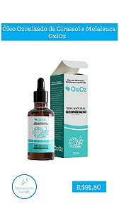 Óleo ozonizado de girassol com melaleuca