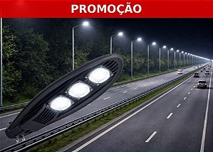 LUMINÁRIA PÚBLICA LED COB 150W - 6000K- BRANCO FRIO - BIVOLT