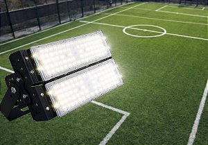 REFLETOR LED MODULAR 100W = 02X 50W 6500K - BRANCO FRIO - ALTA POTENCIA - 10.000 LUMENS - IP67