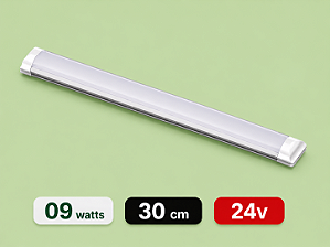 LUMINÁRIA LED SLIM 24 VOLTS - 09 WATTS - 30 CM - 6500K - BRANCO FRIO