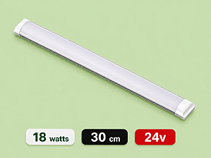 LUMINÁRIA LED SLIM 24 VOLTS - 18 WATTS - 30 CM - 6500K - BRANCO FRIO