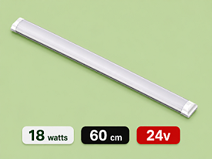 LUMINÁRIA LED SLIM 24 VOLTS - 18 WATTS - 60 CM - 6500K - BRANCO FRIO