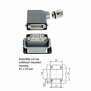Conector Industrial Han-Kit® 10A