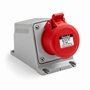 Tomada de Sobrepor Industrial Famatel Speed Pro 16A 3P+N+T 380/415V IP54