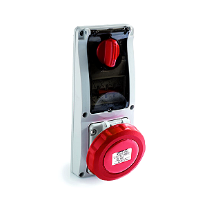 Tomada Industrial com Bloqueio Mecânico Famatel Speed Pro 63A 3P+T 380/415V IP67