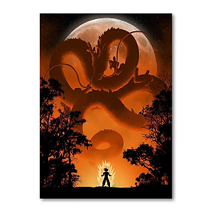 Placa Decorativa Dragon Ball (Pequena 10x14,5 cm)