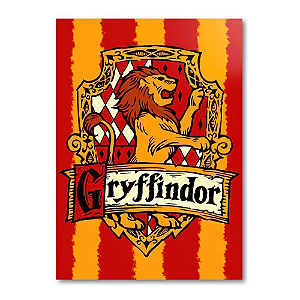 Placa Decorativa Harry Potter Grifinoria (Pequena 10x14,5 cm)
