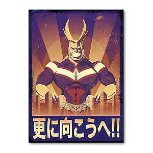 Placa Decorativa Boku no Hero (Grande 30x42cm)