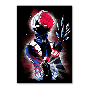 Placa Decorativa Boku no Hero - Todoroki (Pequena 10x14,5 cm)