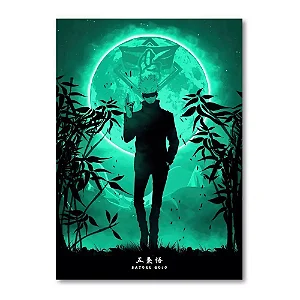 Placa Decorativa Jujutsu Kaisen - Gojo (Pequena 10x14,5 cm)