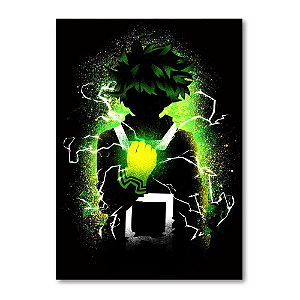 Placa Decorativa Boku no Hero - Midoriya (Pequena 10x14,5 cm)
