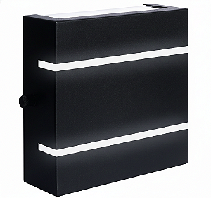 ARANDELA QUADRO SLIM ALUM 120X120MM G9 SOQUETE 159411-01