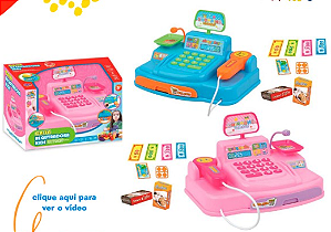 BRINQUEDO CAIXA REGISTRADORA KIDS TK-AB8068