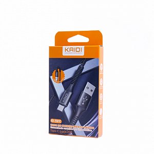 CABO DE CARREGAMENTO RAPIDO USB P/ TIPO C KD-2501C