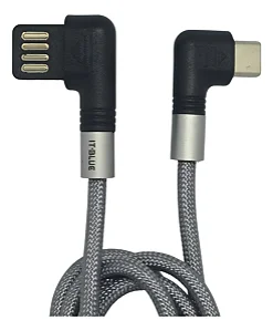 CABO DE DADOS 90 GRAUS USB PARA TIPO C LE-870C