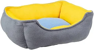 CAMA RETANGULAR AZUL E AMARELA M MOR 60020185