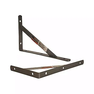 CANTONEIRA METÁLICA CINZA  20CM BFH2440