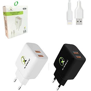 CARREGADOR TURBO FAST CHARGER 25W IOS XC-UR77