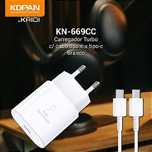 CARREGADOR TURBO KDPAN KN-669CC