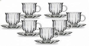 CONJUNTO 6 XICARAS C/ PIRES 175ML  CAN027