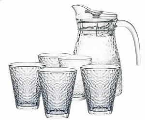CONJUNTO JARRA COM 4 COPOS JAR003