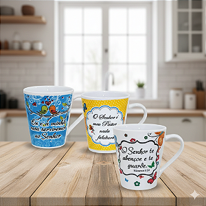 CANECA 290ML SALMO FAIXA D69-290